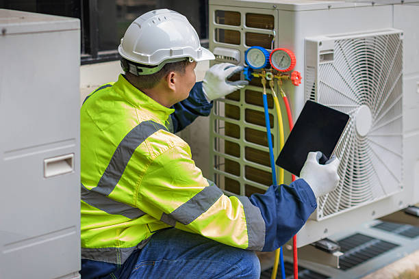 Professional Ductwork Repair technician working in Chester, NJ
